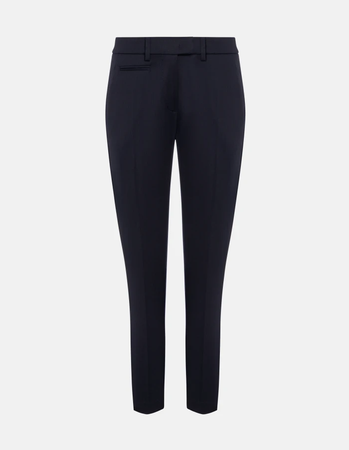 Perfect slim-fit trousers in cool wool gabardine