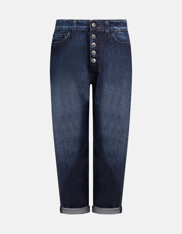 Koons loose-fit jeans in cotton and lyocell rigid denim