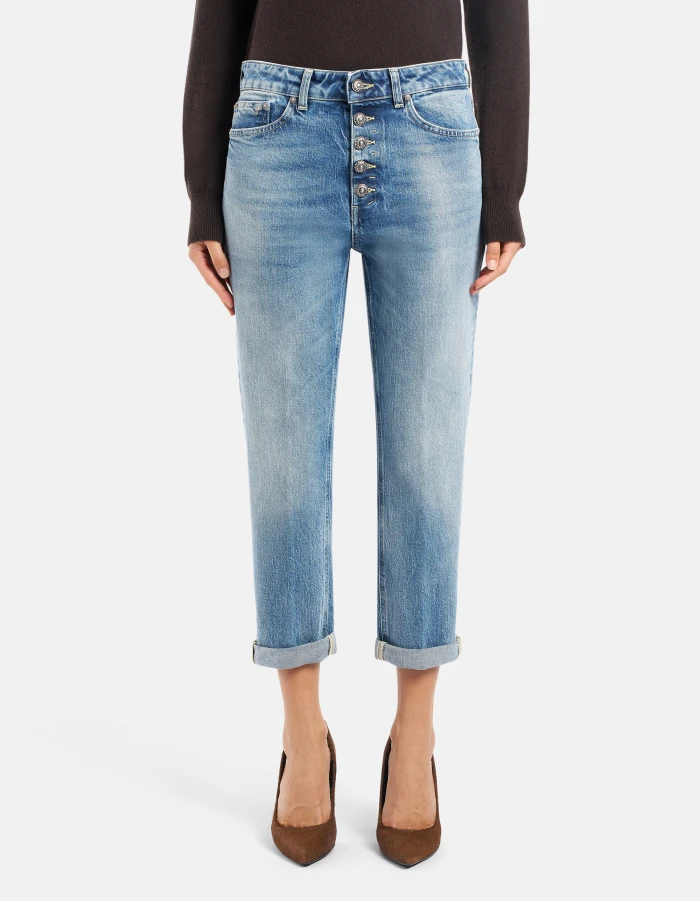 Jeans Koons loose in denim stretch riciclato