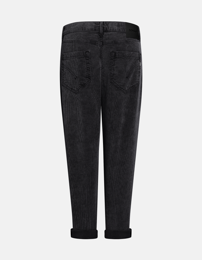 Pantaloni Koons loose in velluto stretch