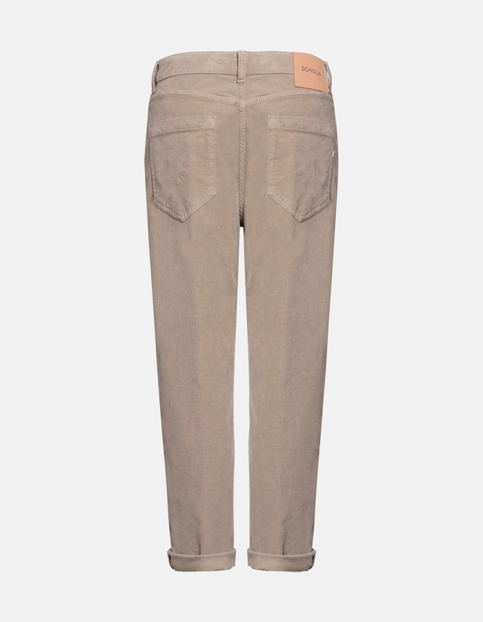 Koons loose-fit trousers in cotton and lyocell stretch velvet
