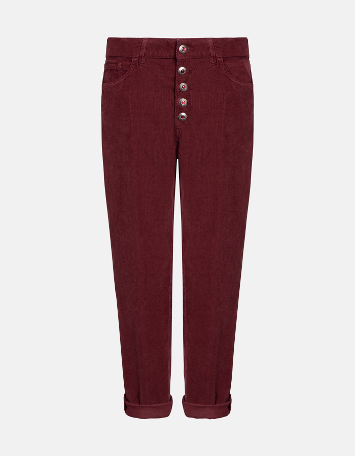 Koons loose-fit trousers in cotton and lyocell stretch velvet