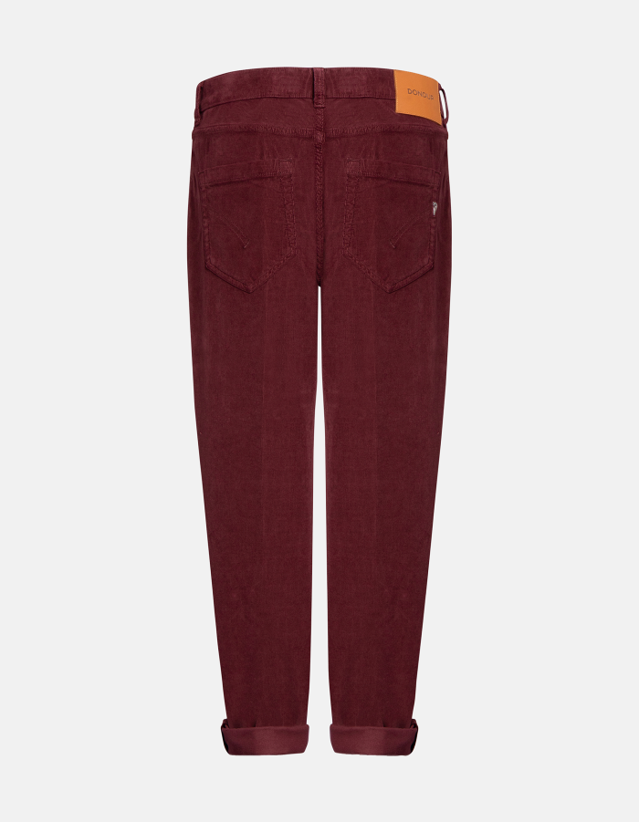 Koons loose-fit trousers in cotton and lyocell stretch velvet