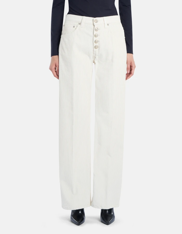 Jacklyn wide-leg trousers in corduroy