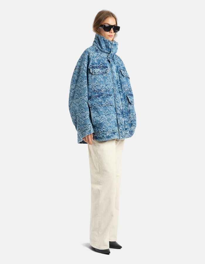 Jacklyn wide-leg trousers in corduroy