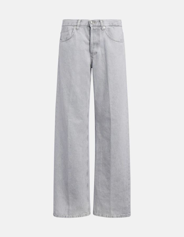 Jeans Jacklyn wide leg in denim fisso