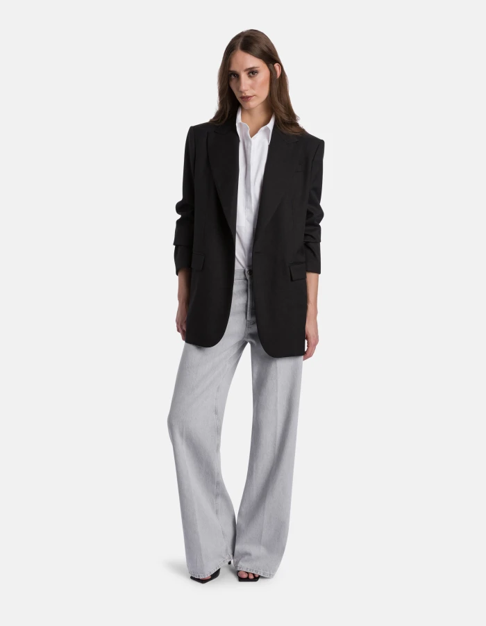 Jeans Jacklyn wide leg in denim fisso