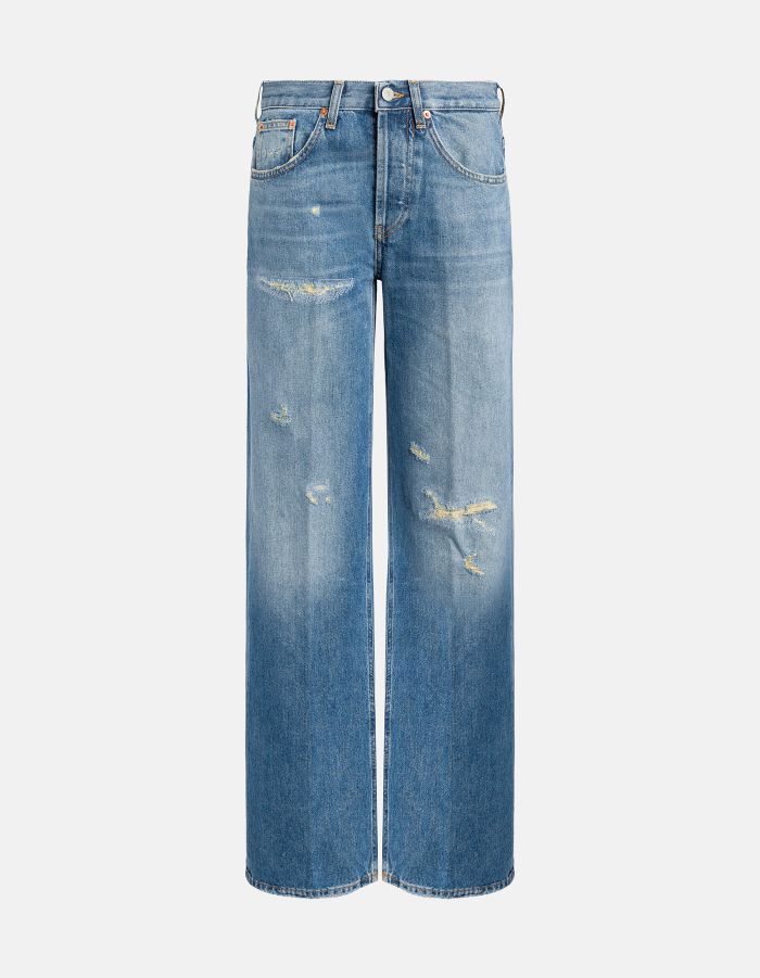 Jacklyn-Jeans mit weitem Bein aus nachhaltigem Denim