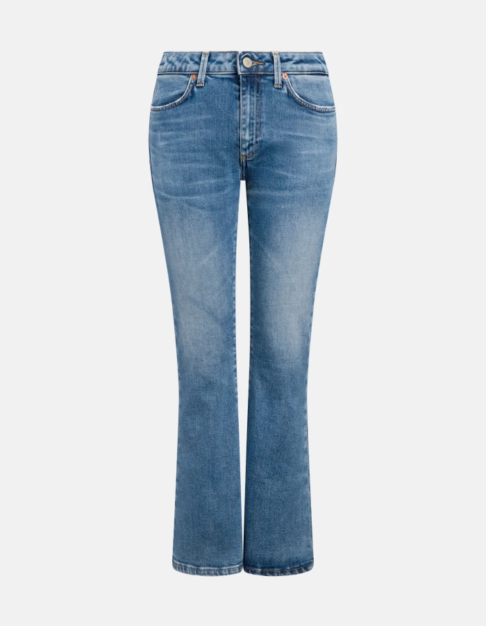 Mandy super-skinny bootcut jeans in stretch denim