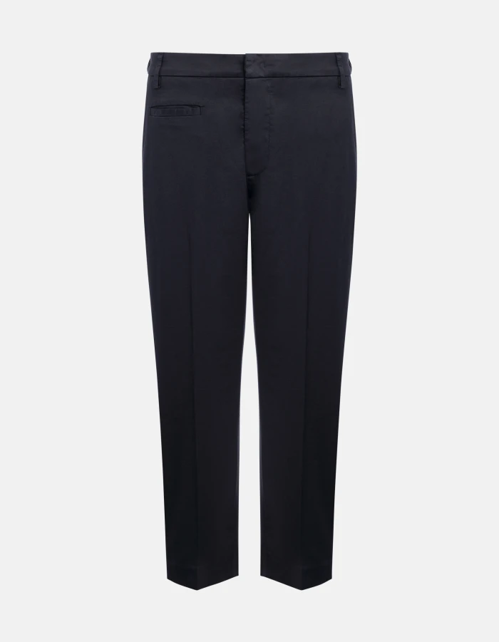 Ariel carrot-cut trousers in satin