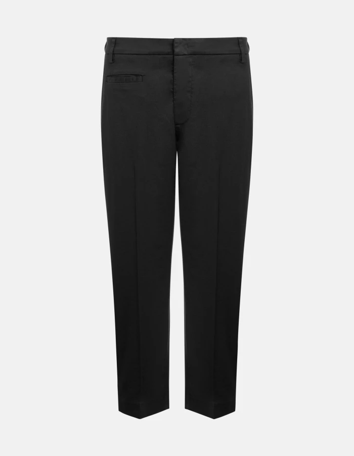 Ariel carrot-cut trousers in satin