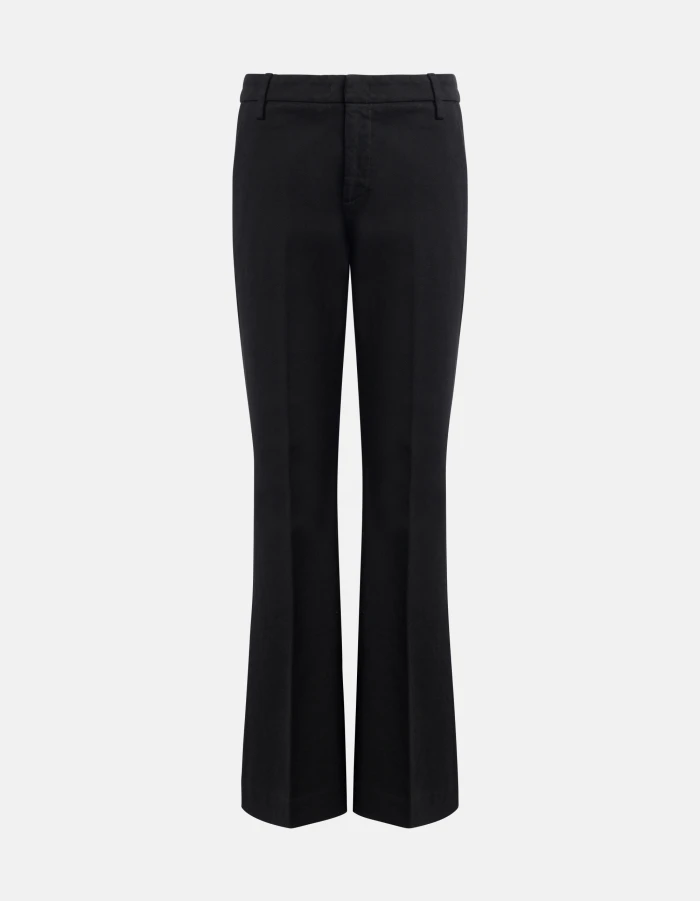 Lexi short skinny-fit bootcut trousers in stretch bull denim