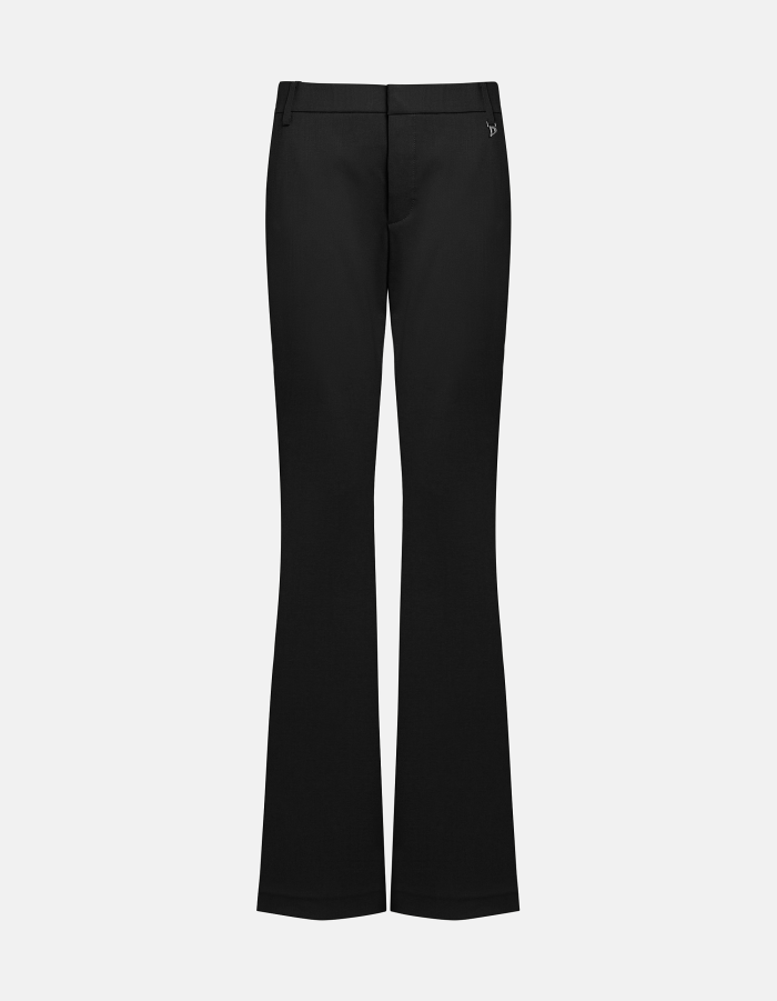 Skinny Bootcut-Hose Lexi aus Gabardine aus Wolle