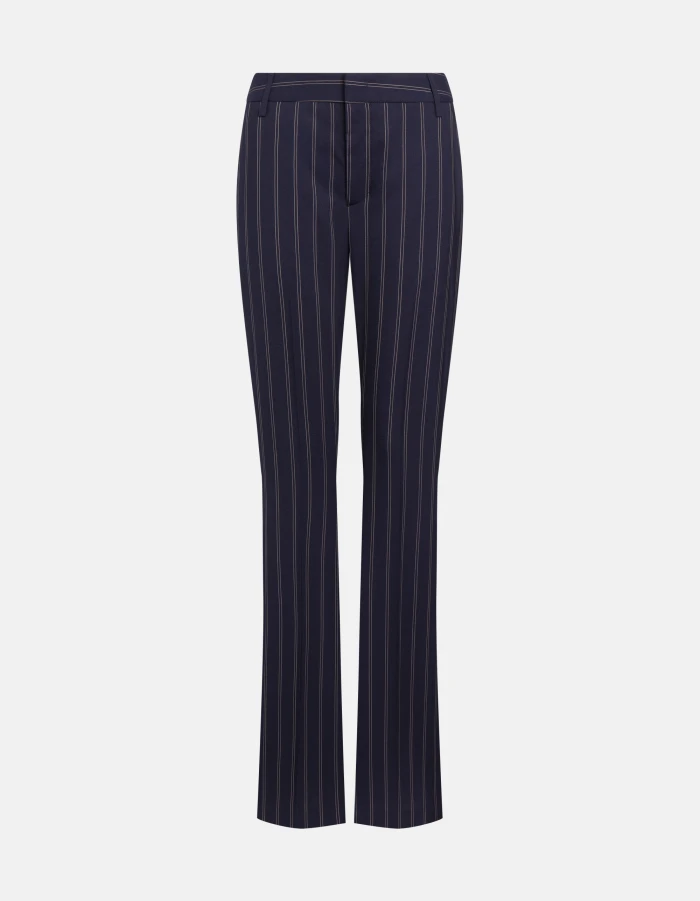 Lexi skinny-fit bootcut pinstripe trousers