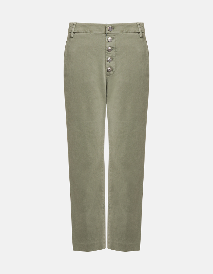 Nima loose-fit trousers in warm hand gabardine