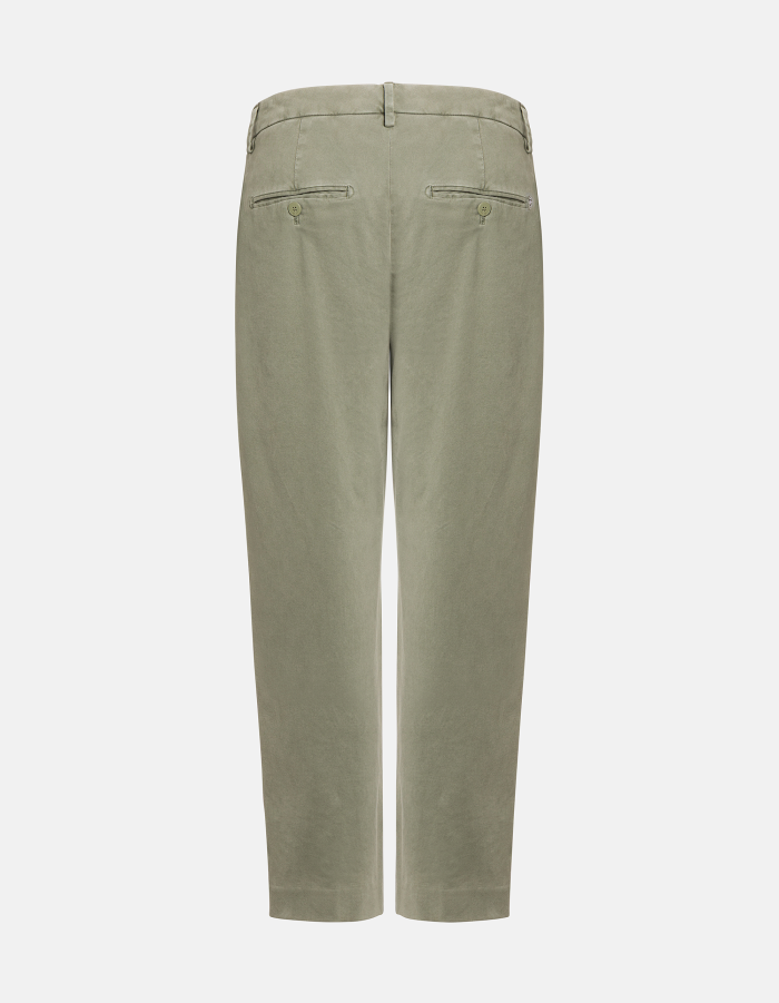 Nima loose-fit trousers in warm hand gabardine