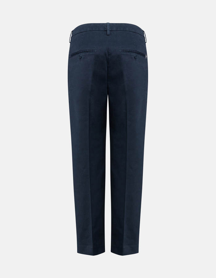 Nima loose-fit trousers in warm hand gabardine
