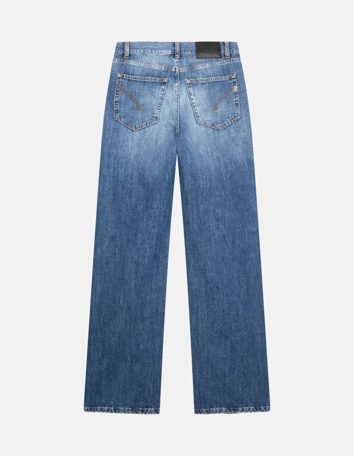 Rigid denim jeans damen clearance