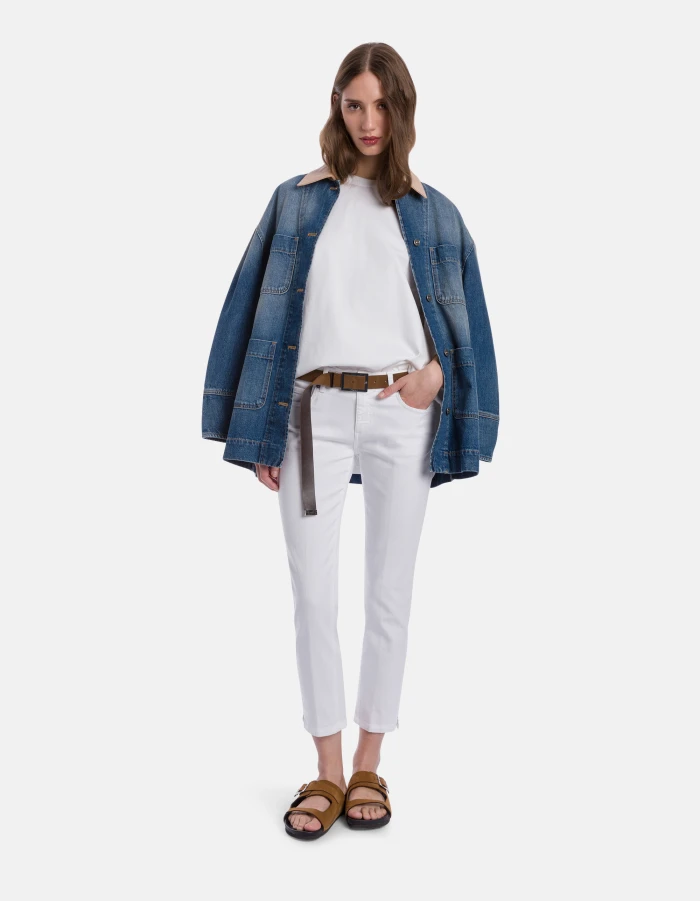 Rose slim-fit jeans in bull stretch denim