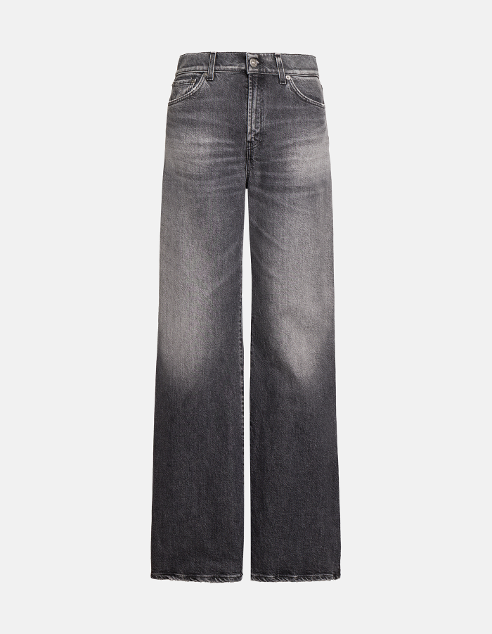 Amber wide-leg jeans in cotton and lyocell stretch denim
