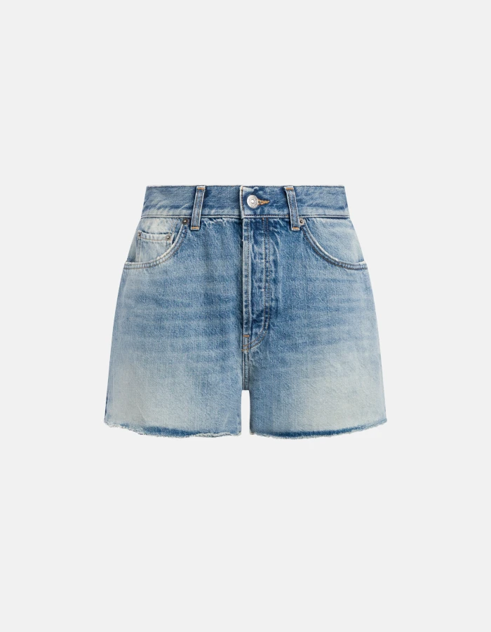 Shorts Stella regular in denim fisso