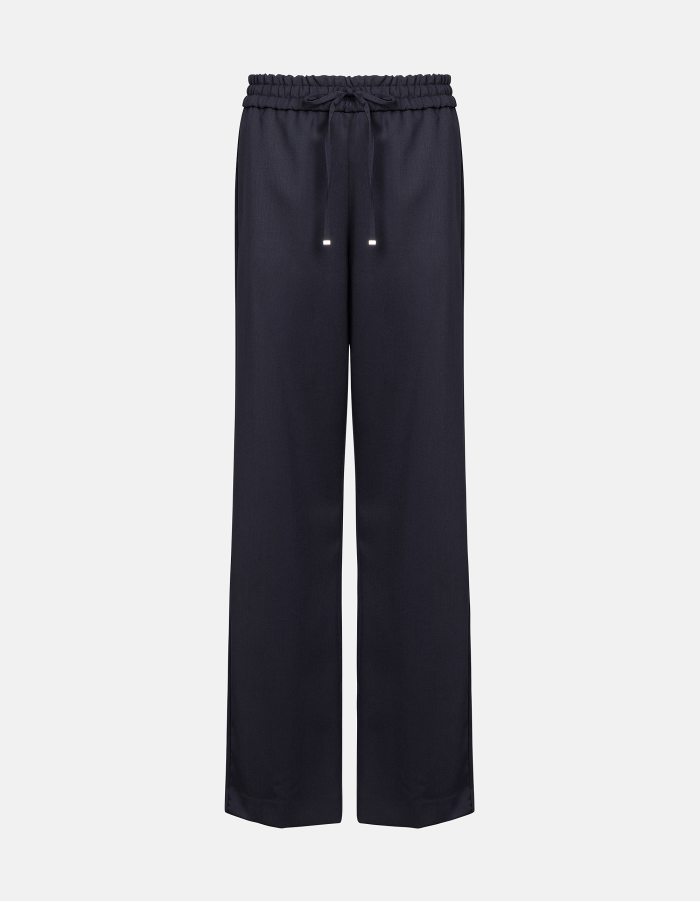 Marisol joggers in wool-blend gabardine