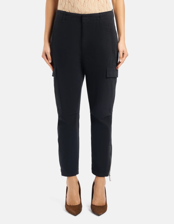 Pantaloni Eve cargo in velour di cotone