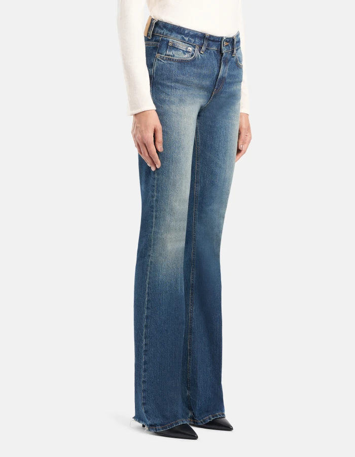 Jeans Newlola bootcut in denim fisso