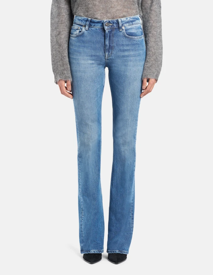 Jeans Newlola bootcut in denim stretch cotone e lyocell