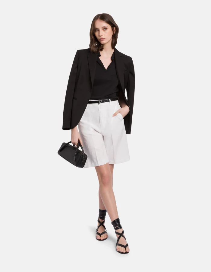 Bermuda Nita regular in lino e lyocell