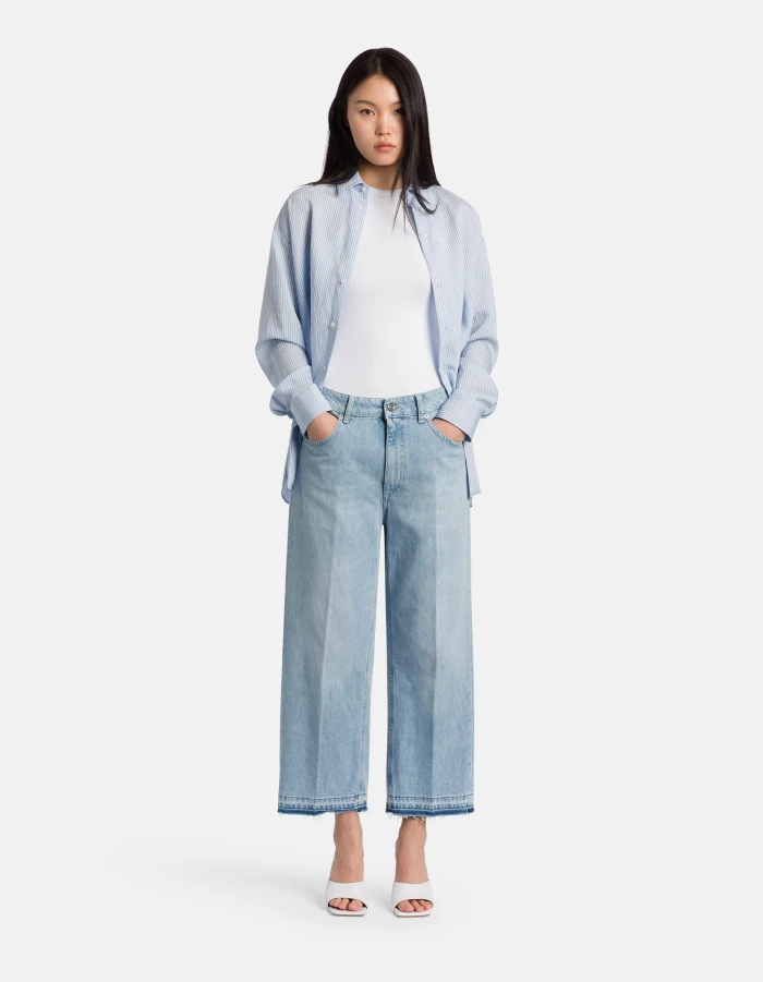 Tami wide-leg jeans in rigid denim