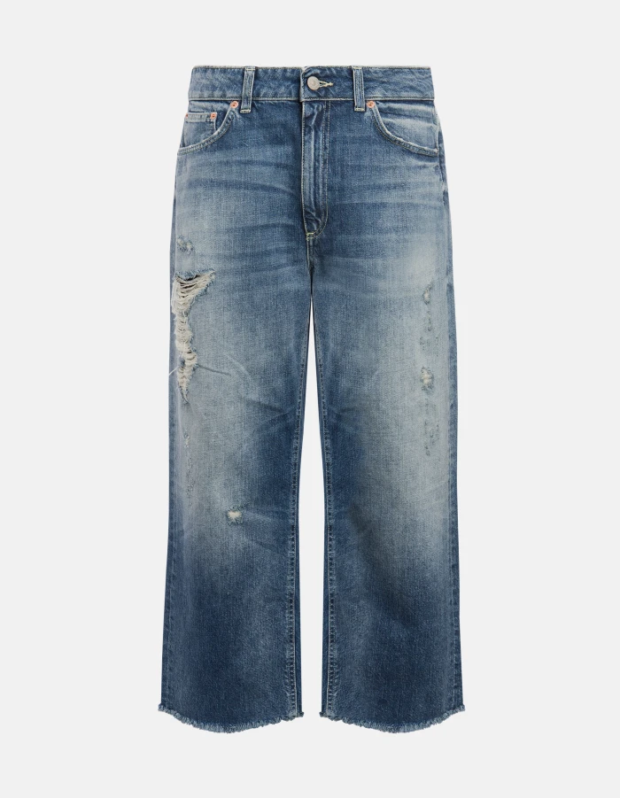 Tami wide-leg jeans in rigid denim