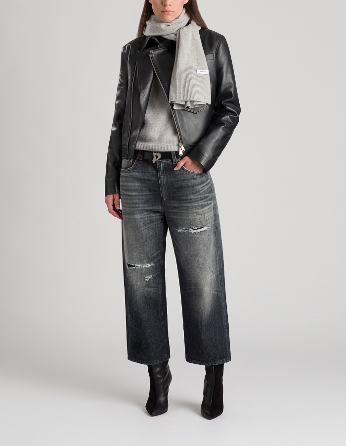 Tami wide-leg jeans in recycled rigid denim