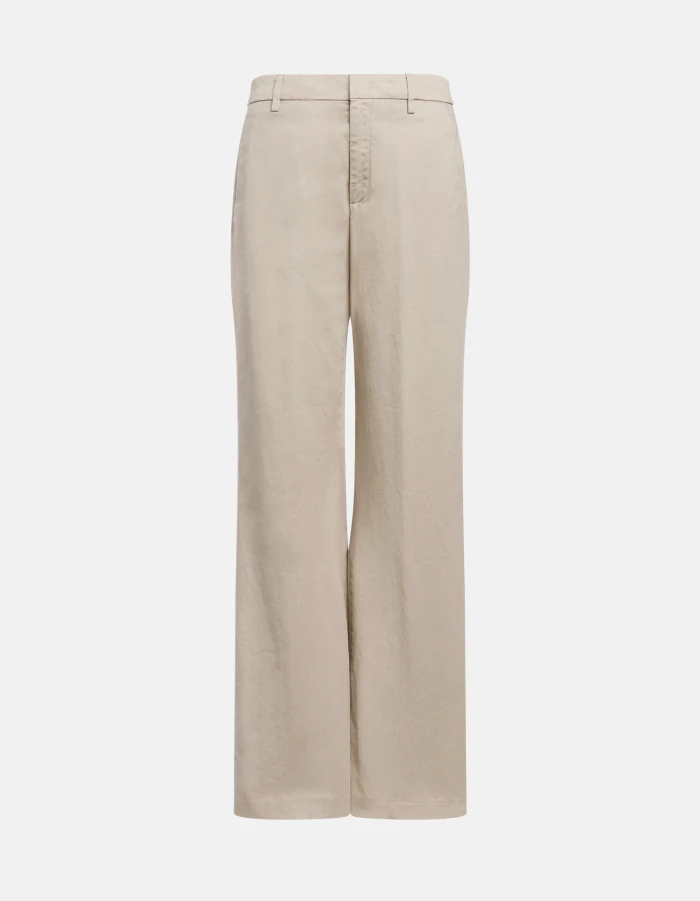 Janice wide-leg trousers in compact gabardine