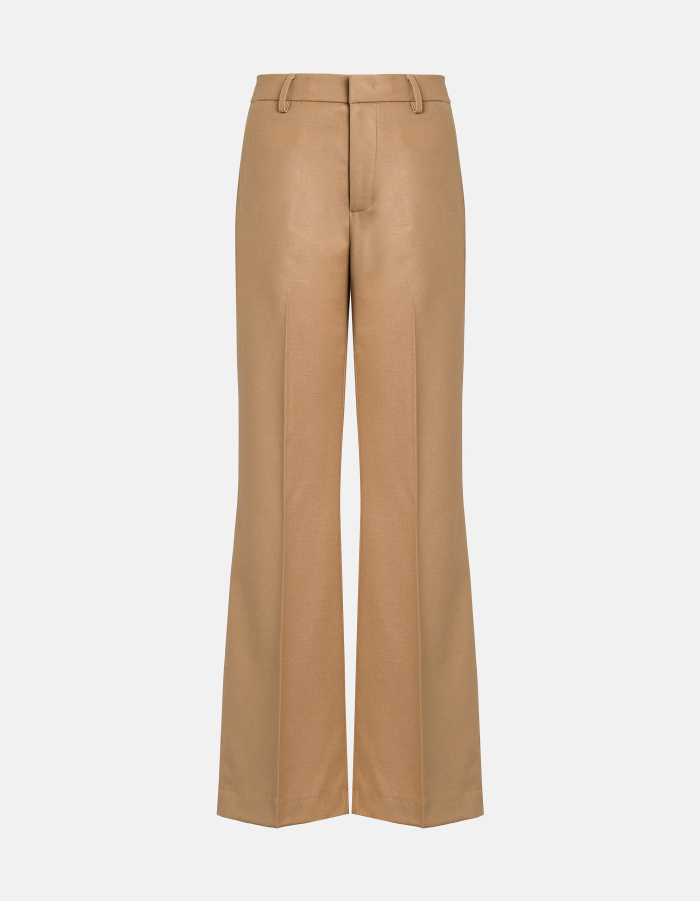 Hose Janice mit weitem Bein aus Flanell