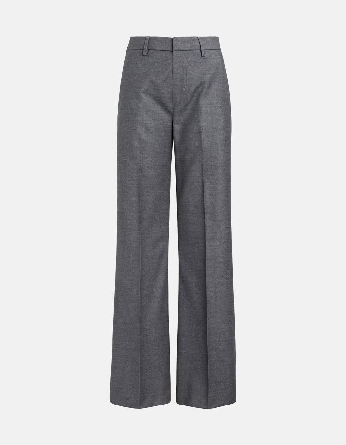 Hose Janice mit weitem Bein aus Flanell