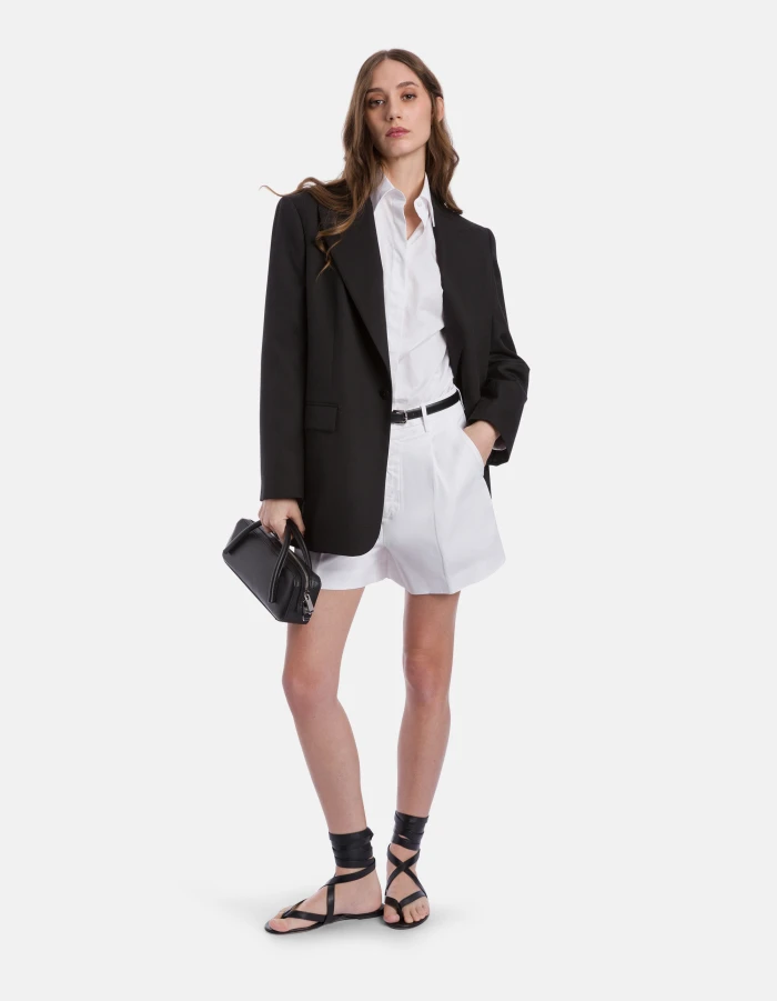 Shorts Lori loose in gabardina compact