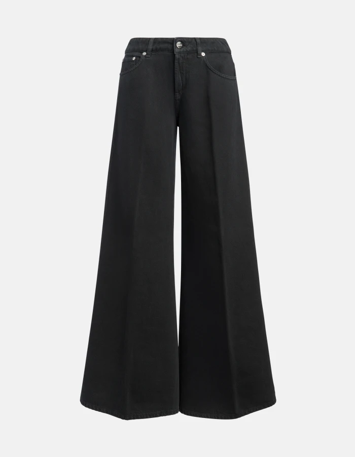 Marlen wide-leg jeans in rigid bull denim