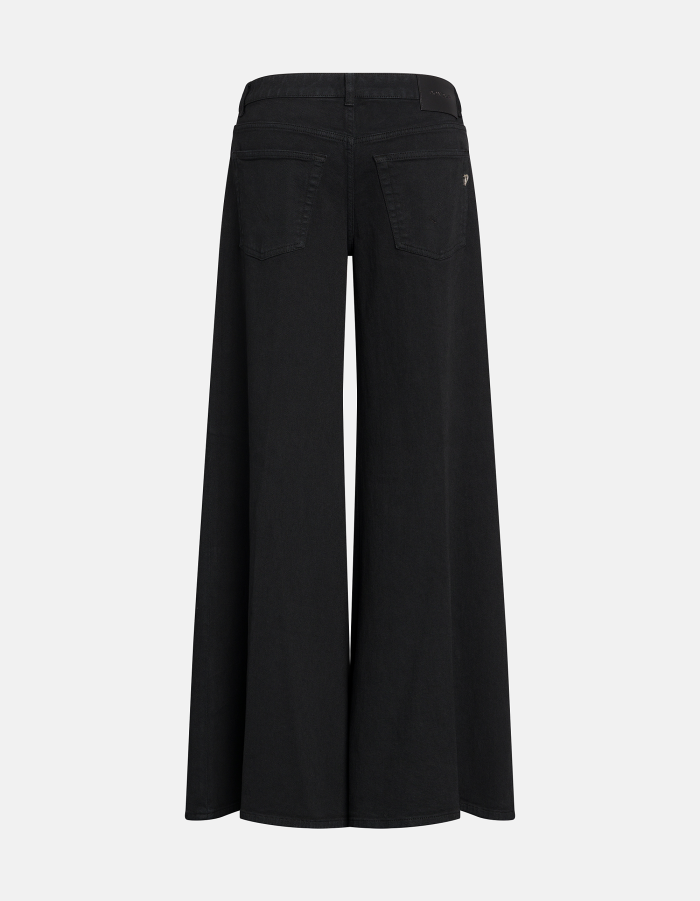 Marlen wide-leg jeans in stretch bull denim