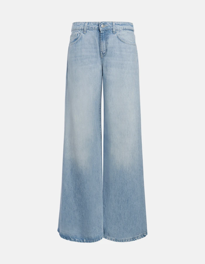 Marlen wide-leg jeans in rigid lyocell denim