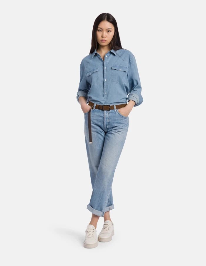 Regular-Fit Jeans Icon aus Rigid Denim