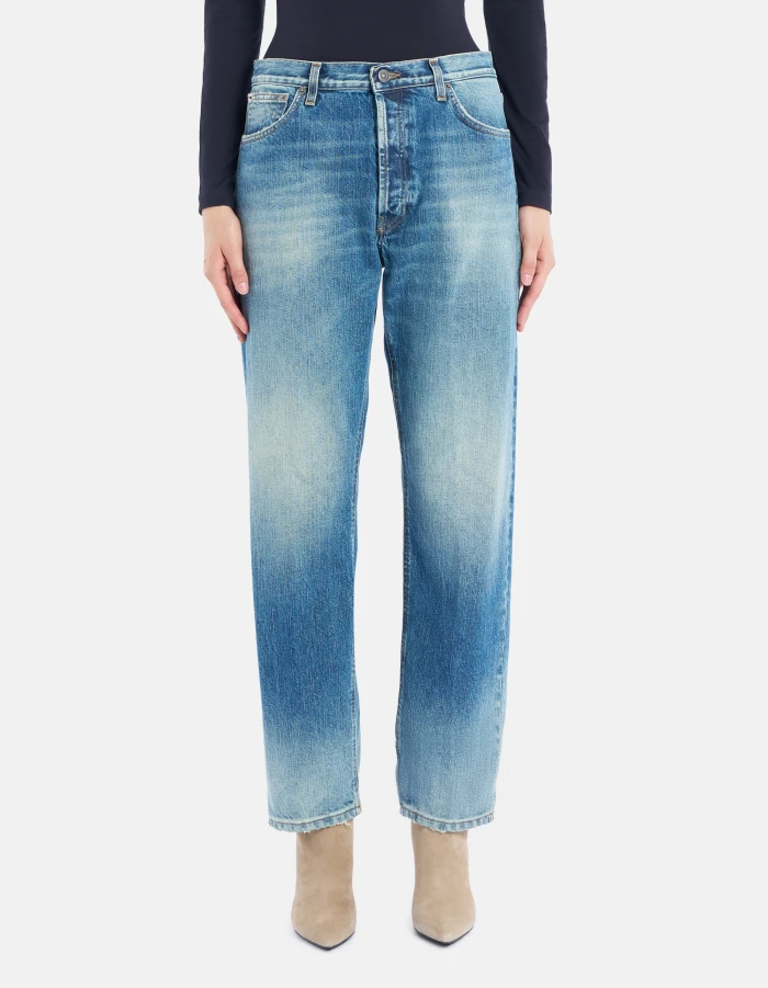 Jeans Icon regular in denim fisso