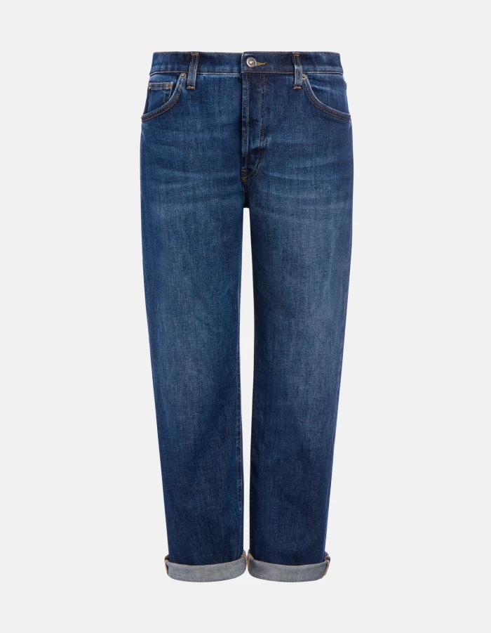 Icon regular-fit jeans in stretch denim