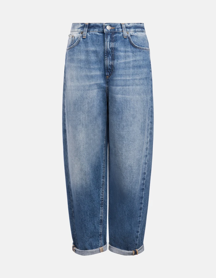 Bessie loose-fit jeans in rigid denim