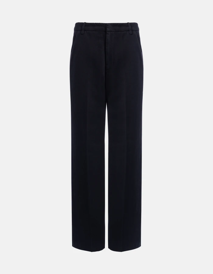 Reina wide-leg trousers in rigid bull denim
