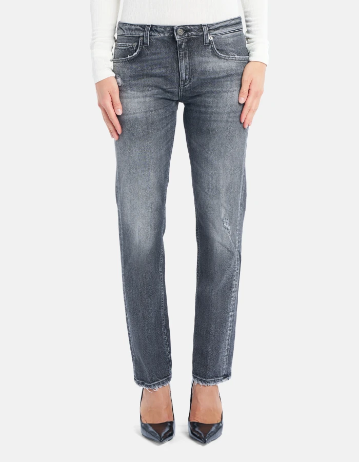 Jeans Coco slim in denim stretch cotone e lyocell
