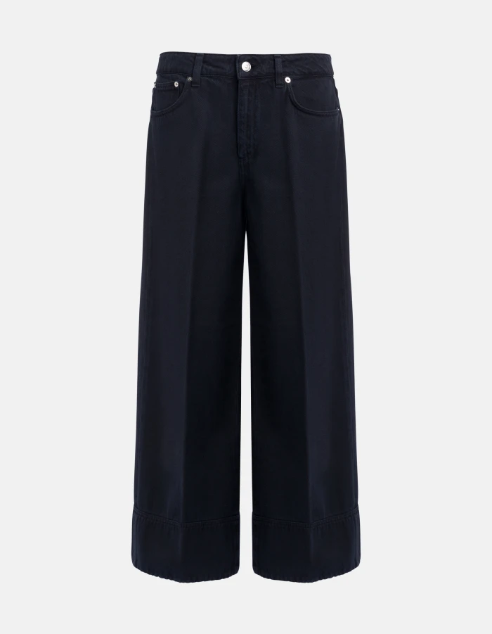 Ruby wide-leg jeans in rigid bull denim