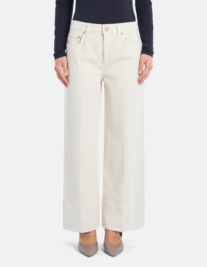 Ruby wide-leg jeans in stretch bull denim