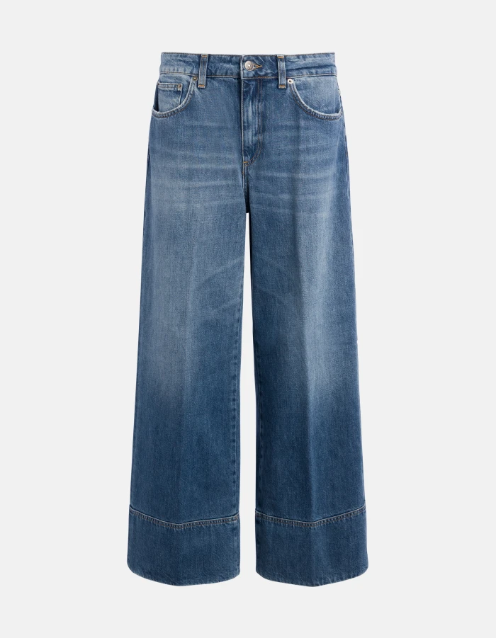 Ruby wide-leg jeans in rigid denim