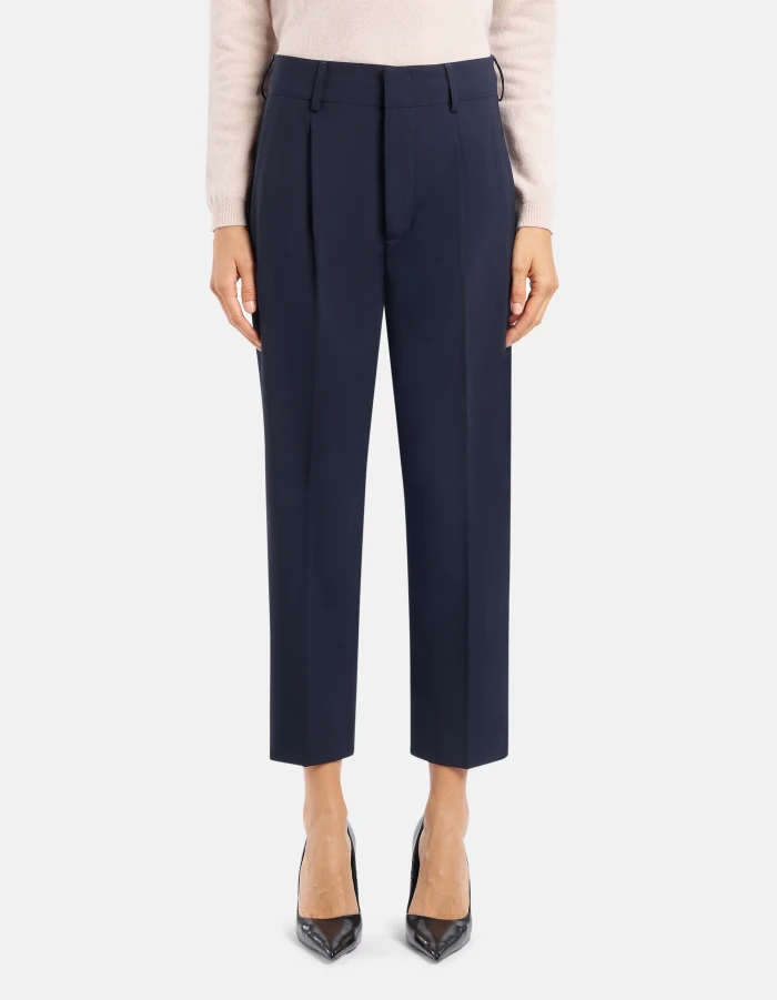 Pantaloni Tania loose in tela di lana